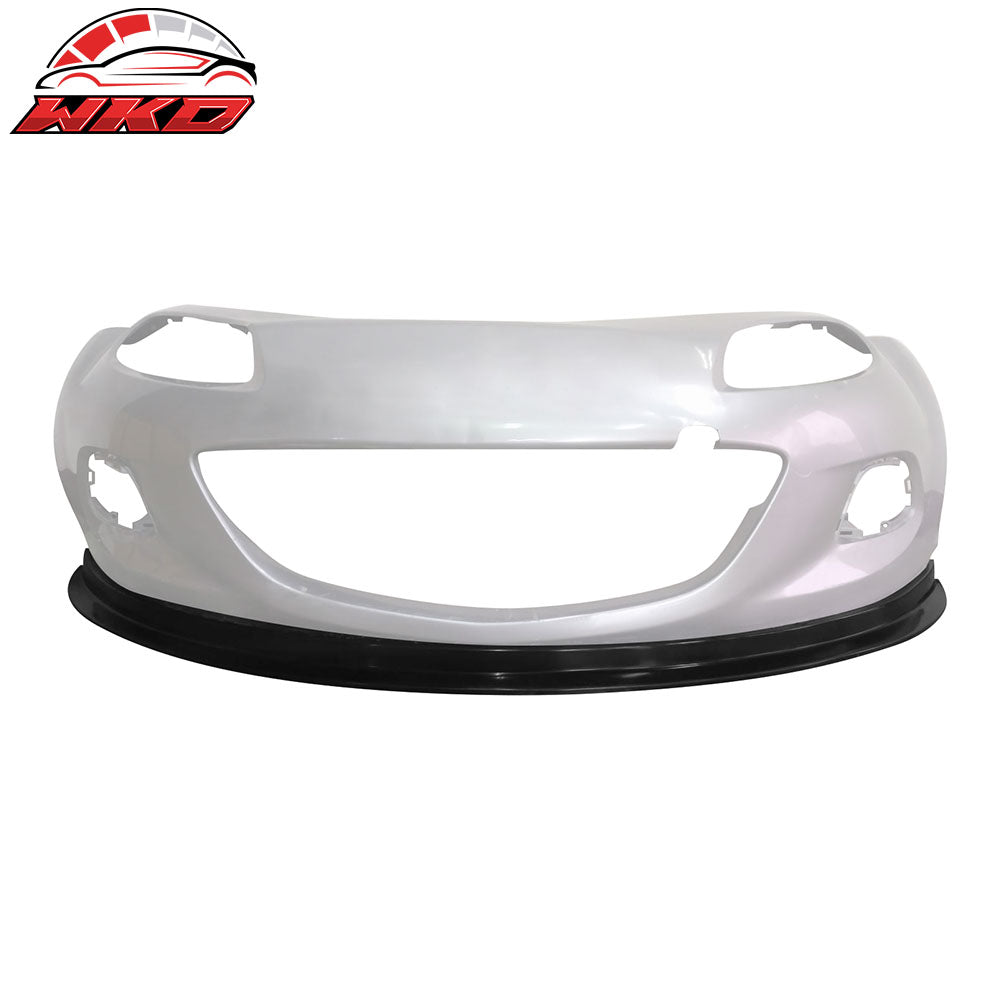 Fits 13-15 Mazda MX-5 Miata Unpainted Front Bumper Lip Spoiler Guard MDA Style