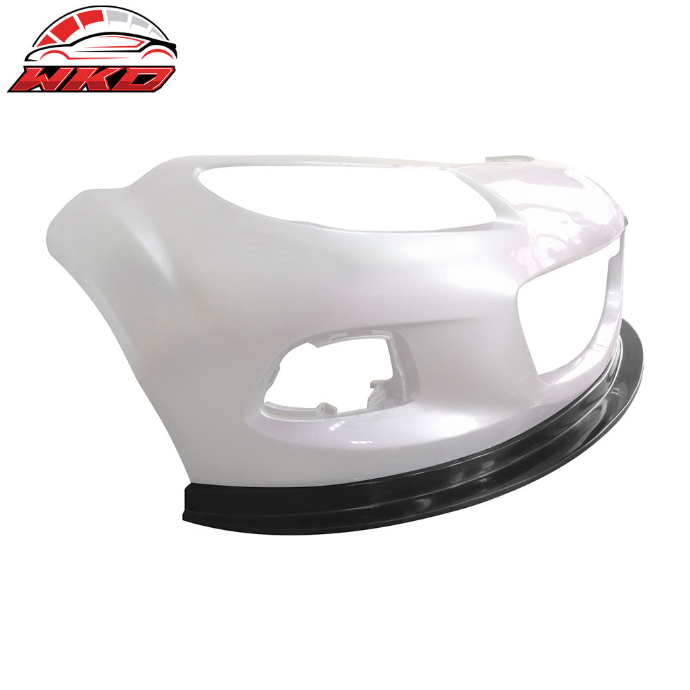 Fits 13-15 Mazda MX-5 Miata Unpainted Front Bumper Lip Spoiler Guard MDA Style