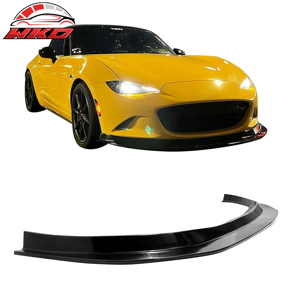 Fits 16-25 Mazda MX-5 Miata Unpainted Front Bumper Lip Spoiler Guard MDA Style