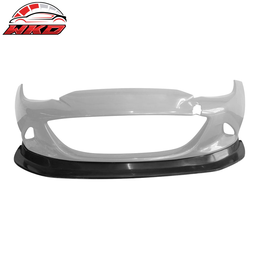 Fits 16-25 Mazda MX-5 Miata Unpainted Front Bumper Lip Spoiler Guard MDA Style