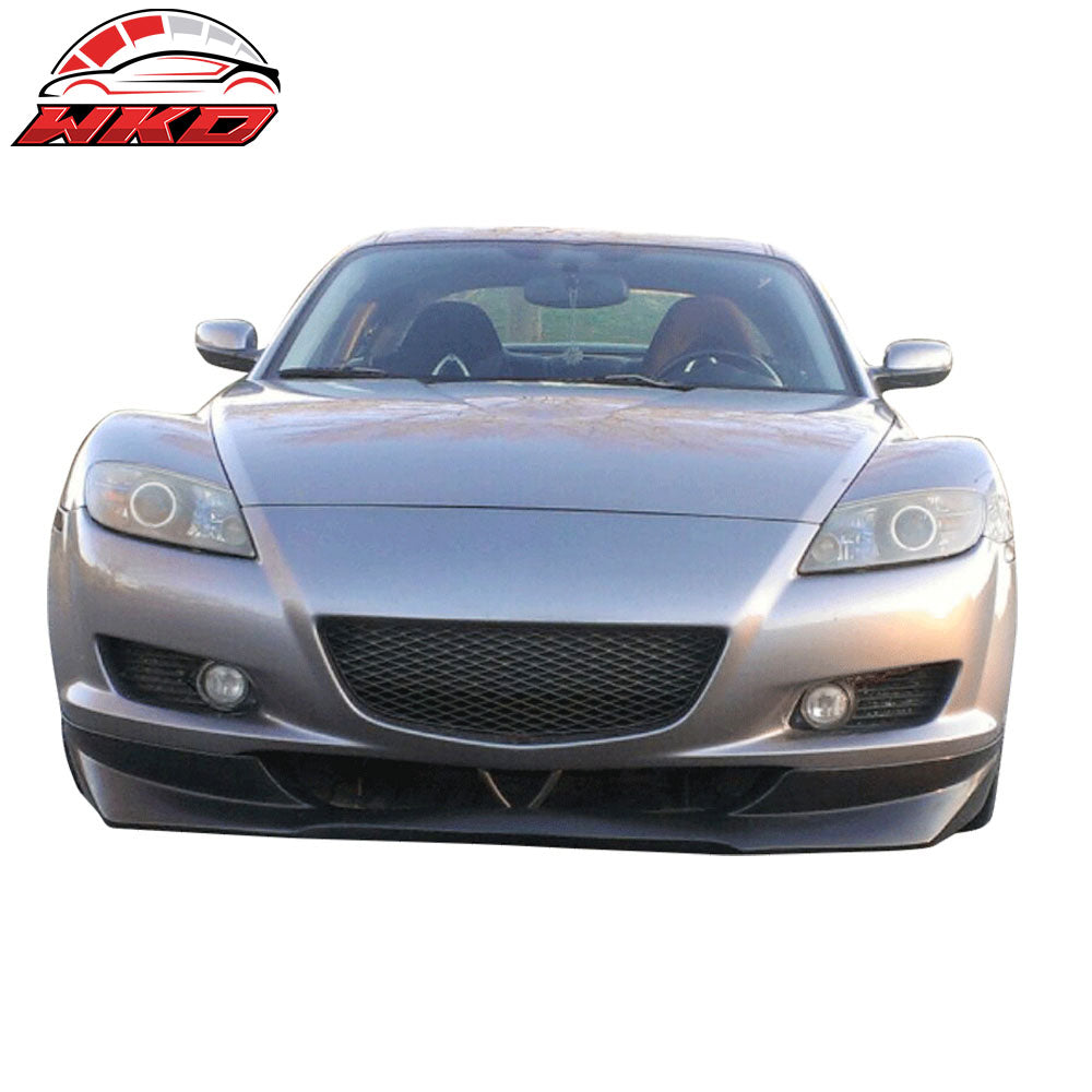 Fits 04-08 Mazda RX-8 Coupe 4DR EVO Style Front Bumper Lip Spoiler Splitter - PU