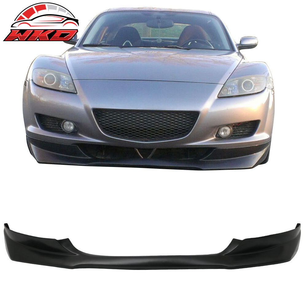 Fits 04-08 Mazda RX-8 Coupe 4DR EVO Style Front Bumper Lip Spoiler Splitter - PU