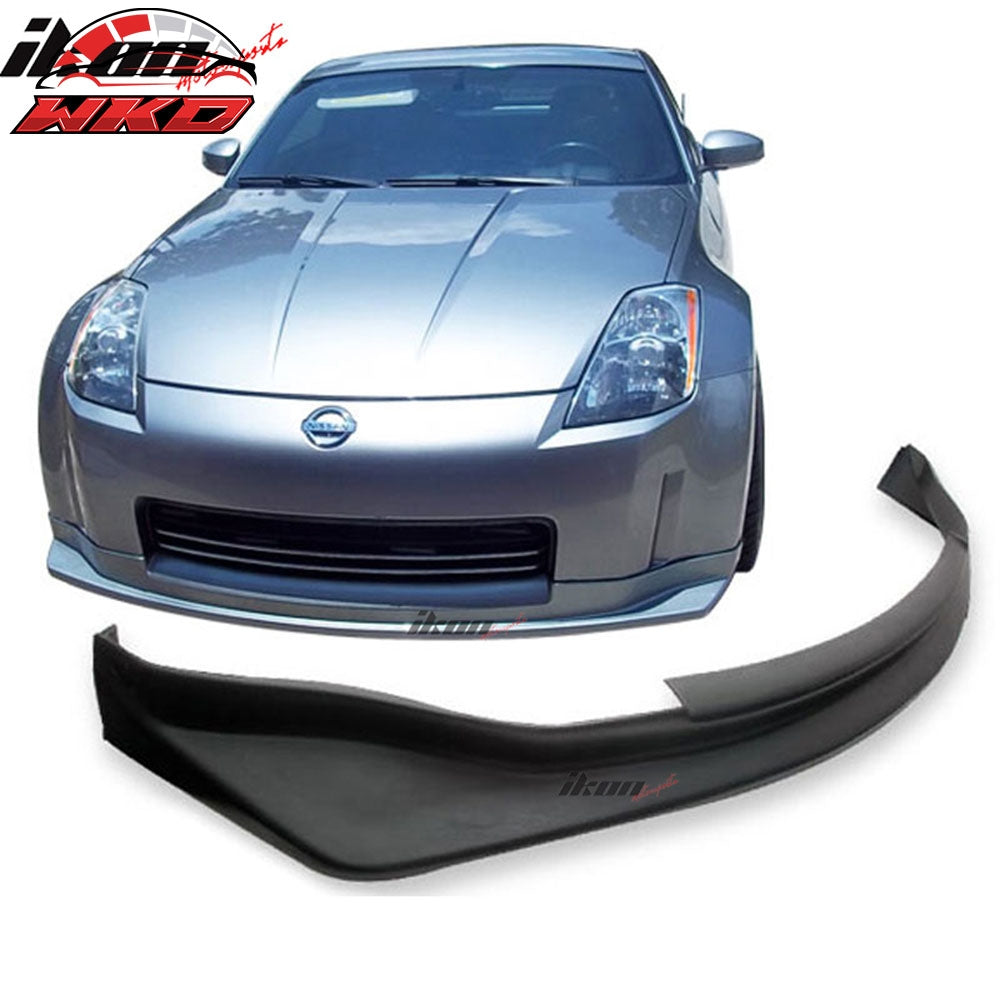 Wholesale 03-05 Nissan 350Z NS N Style Unpainted Black Front Bumper Lip Spoiler PU