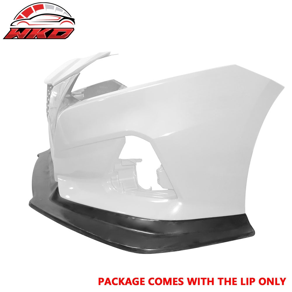 Fits 19-22 Nissan Altima IK V4 Style Front Bumper Lip Lower Spoiler Unpainted PU