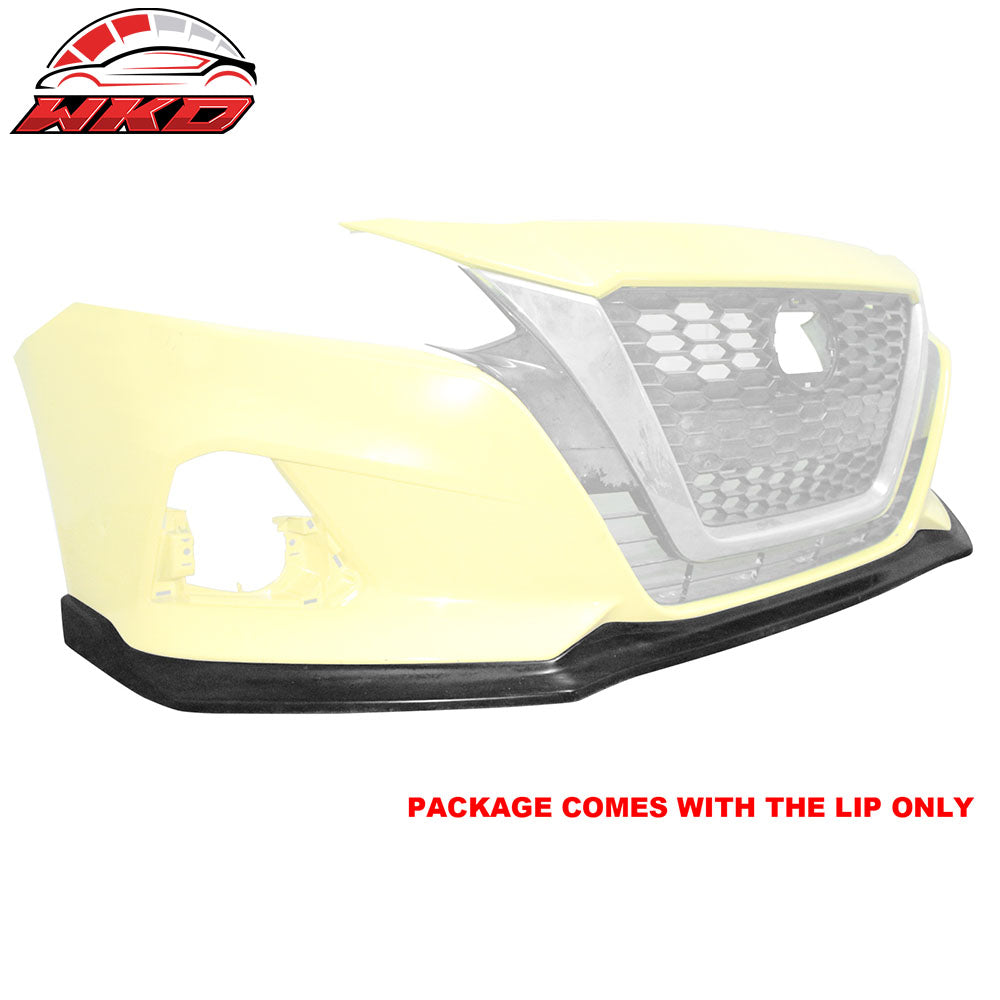 Fits 19-22 Nissan Altima Front Bumper Lip CS Style Spoiler Unpainted PU Splitter
