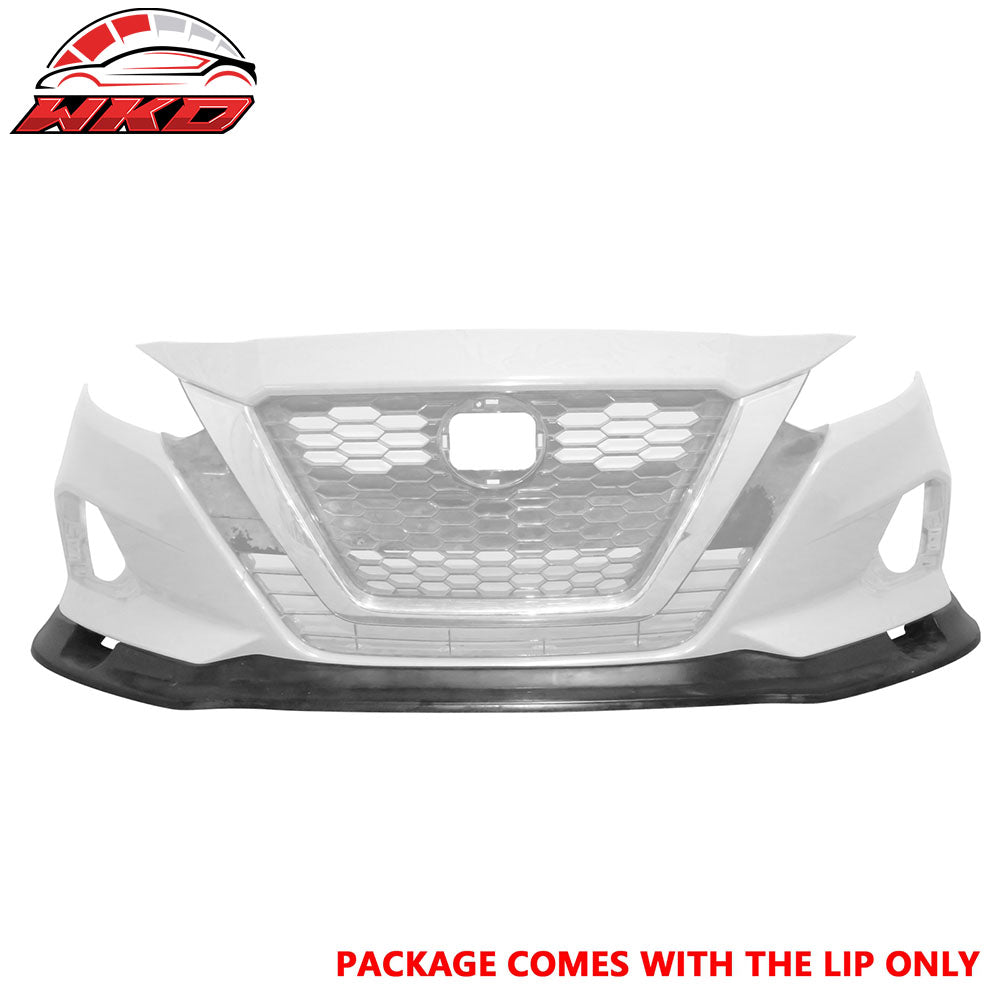 Fits 19-22 Nissan Altima IKFM Style Front Bumper Lip Lower Spoiler Unpainted PU
