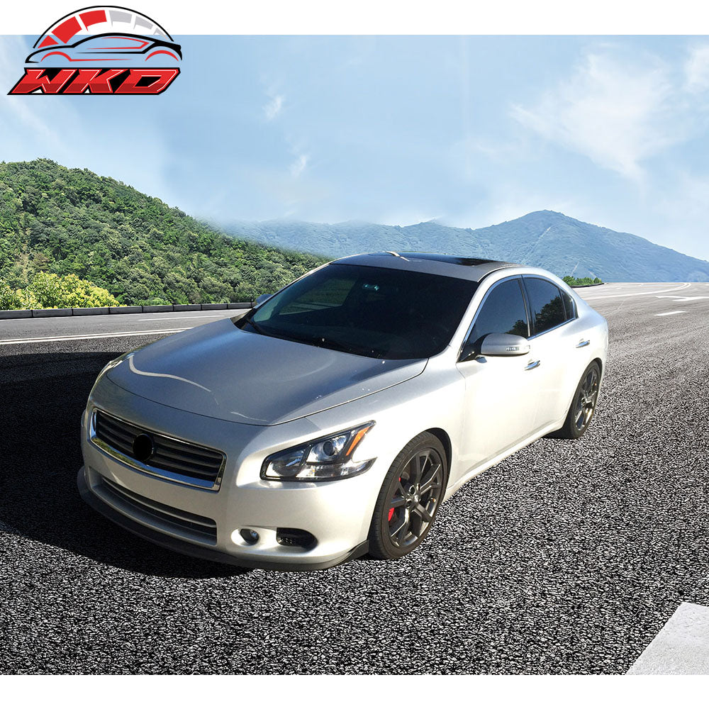 Fits 09-15 Nissan Maxima CS Style Front Bumper Lip Spoiler Under Splitter PU Kit
