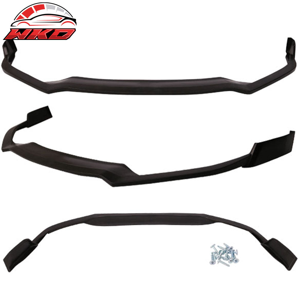 Fits 16-18 Nissan Maxima Front Bumper Lip Spoiler Splitter Unpainted PU Bodykit