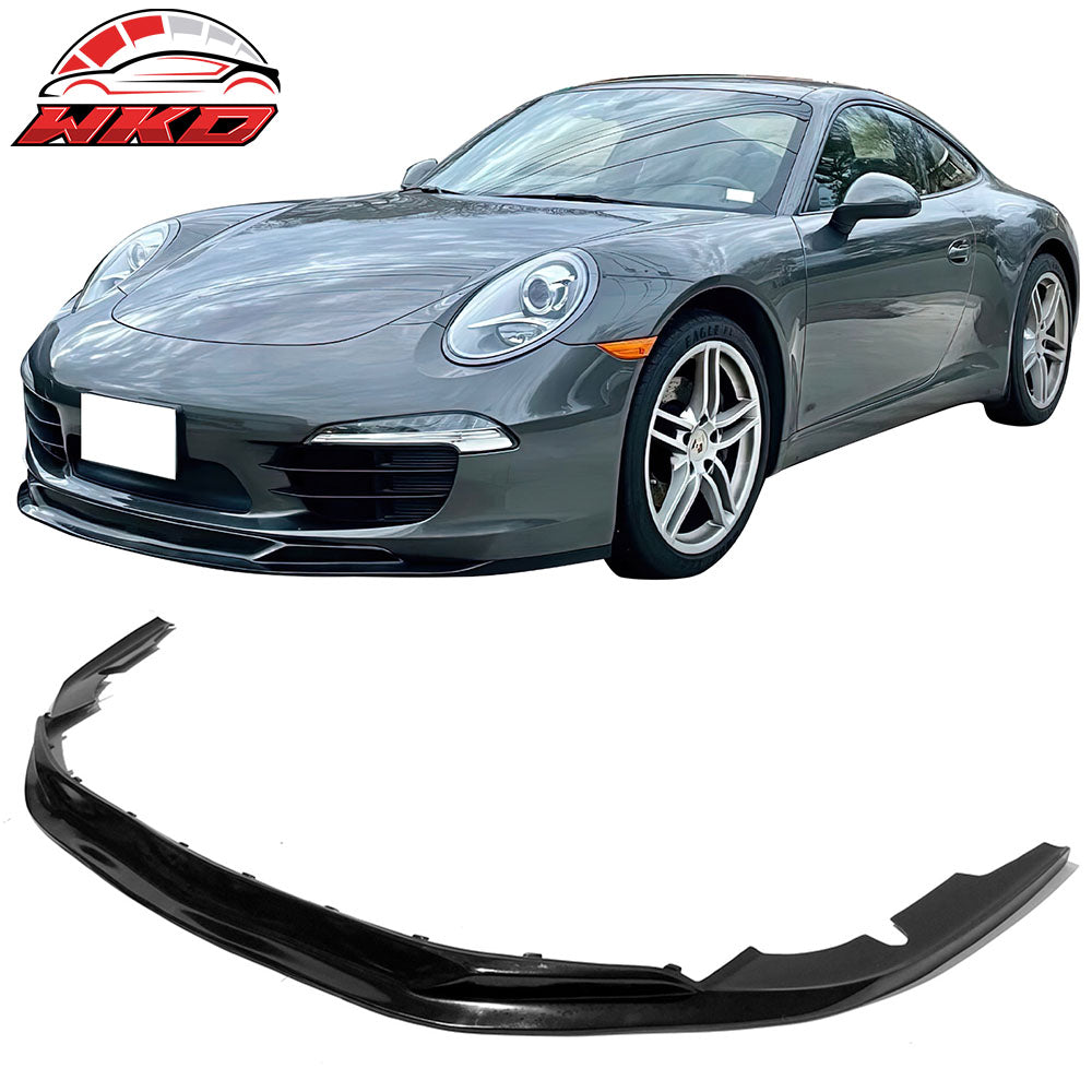 For 12-16 Porsche 911 991 Carrera Front Lip Air Dam Spoiler Splitter PU S1 Style