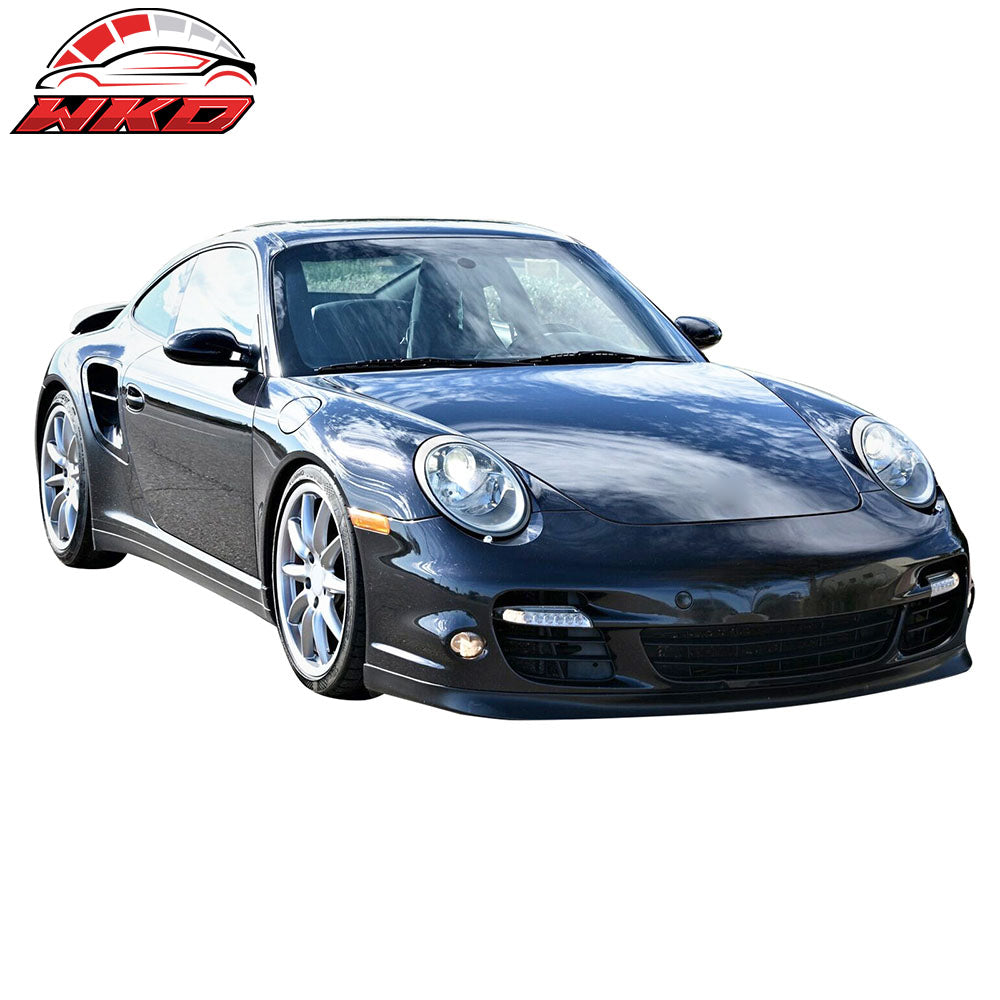 Fits 07-13 Porsche Turbo 997 911 OE Style Front Bumper Lip Unpainted PU