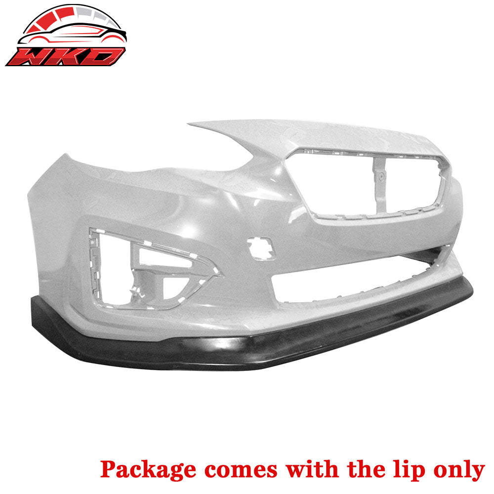 Fits 17-19 Subaru Impreza CS Style Front Bumper Lip Chin Spoiler Unpainted PU