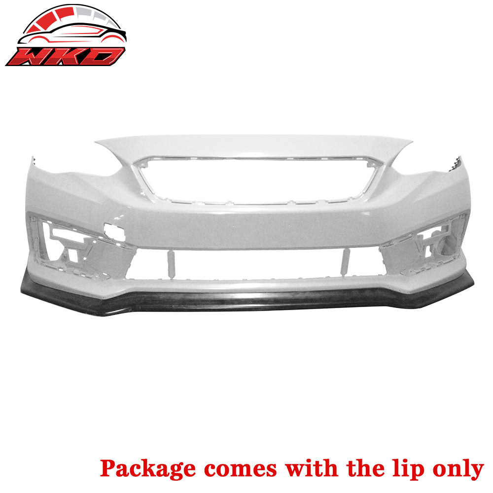 Fits 20-23 Subaru Impreza CS Style Front Bumper Lip Chin Spoiler Unpainted PU