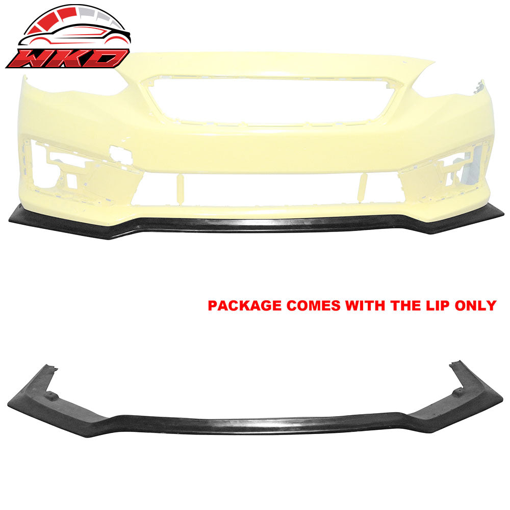 Fits 20-23 Subaru Impreza Front Bumper Lip Unpainted PU Spoiler Splitter BodyKit