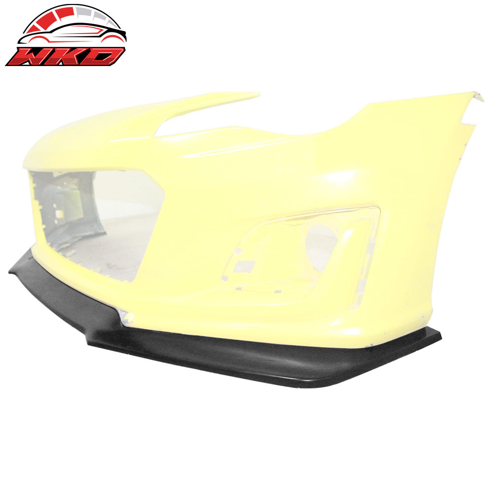 Fits 17-20 Subaru BRZ IKON V6 Style Front Bumper Lip Spoiler Chin Unpainted PU