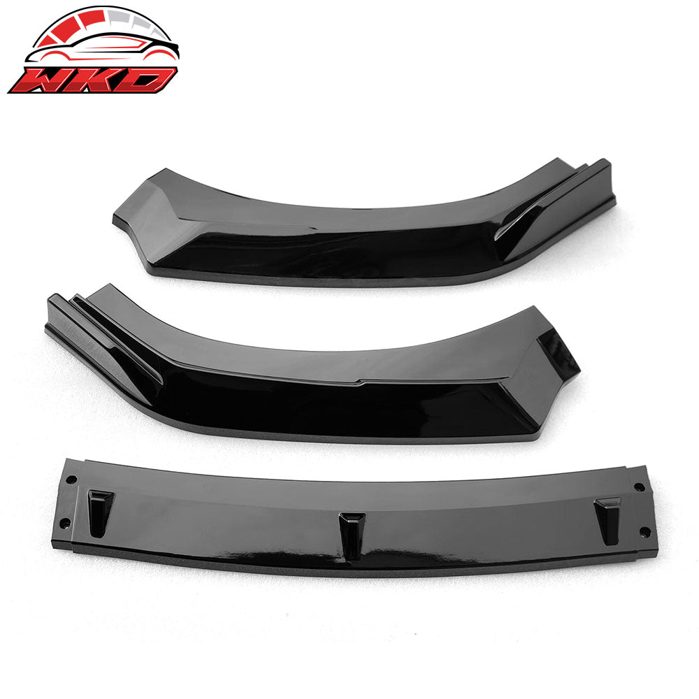 Fits 22-25 Subaru BRZ ZD8 JDM 2 Style Gloss Black Front Bumper Lip Spoiler 3PCS