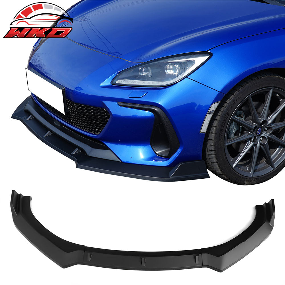Fits 22-25 Subaru BRZ ZD8 JDM 2 Style Matte Black Front Bumper Lip Spoiler 3PCS