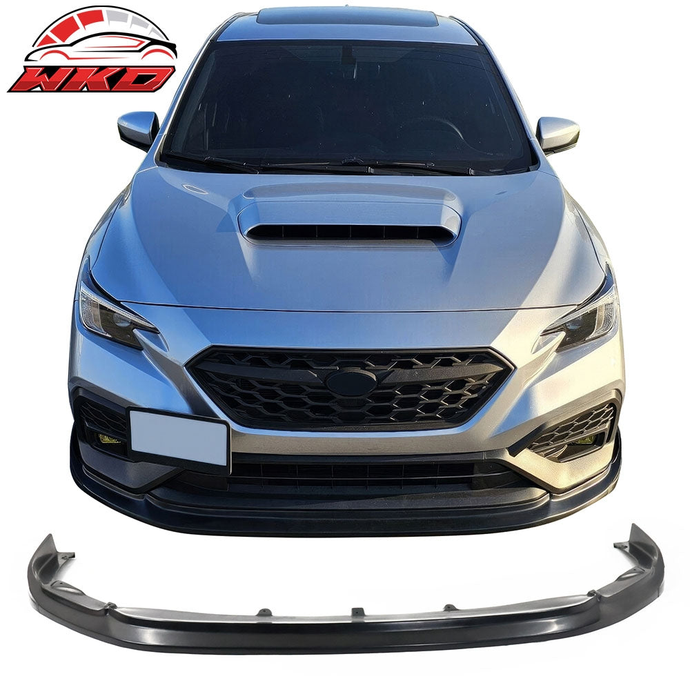 2022-26 Subaru WRX CS Style Front Bumper Lip Spoiler Kit Unpainted Black PU | Wholesale