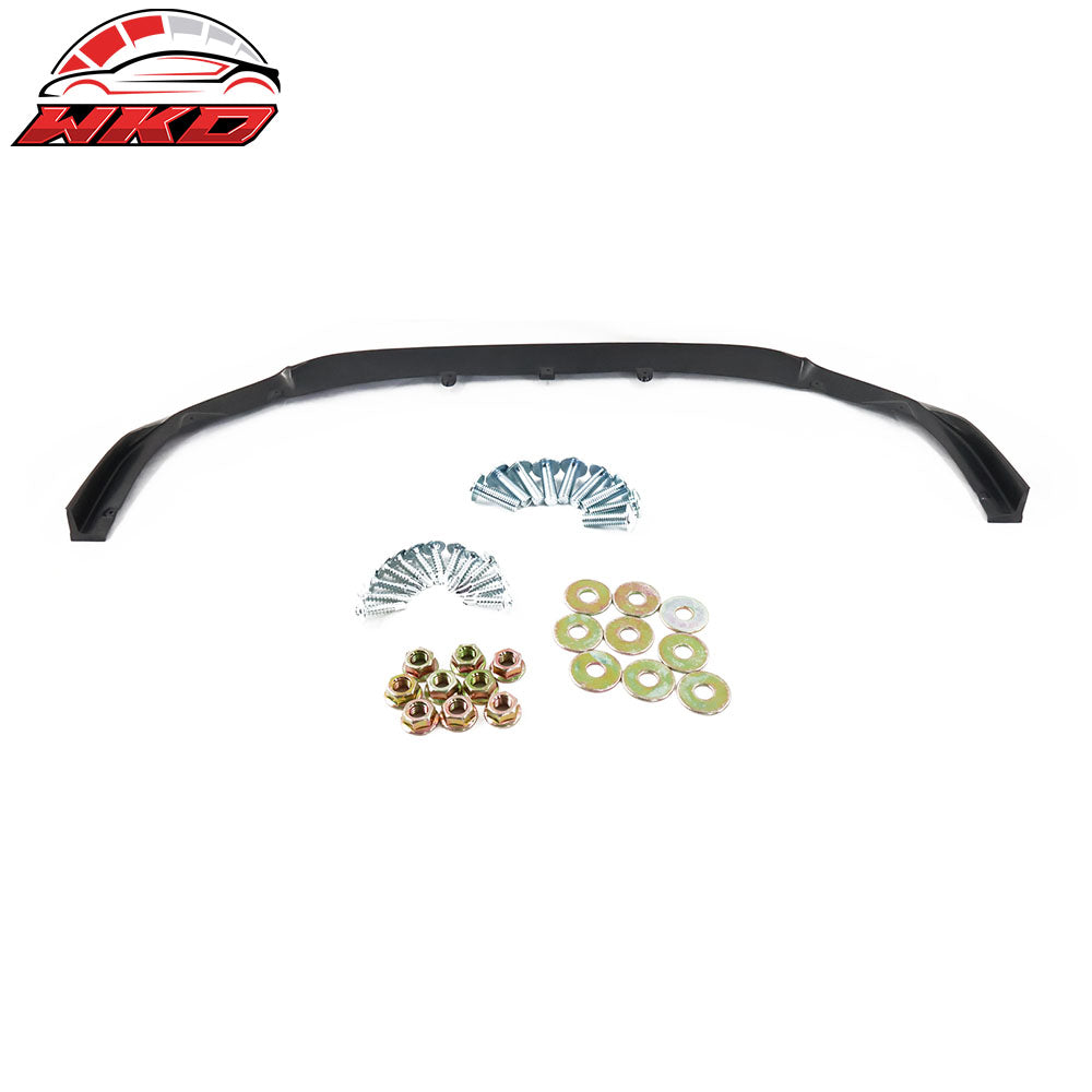 Fits 22-25 Subaru WRX CS Style Front Bumper Lip Spoiler Kit Unpainted Black PU