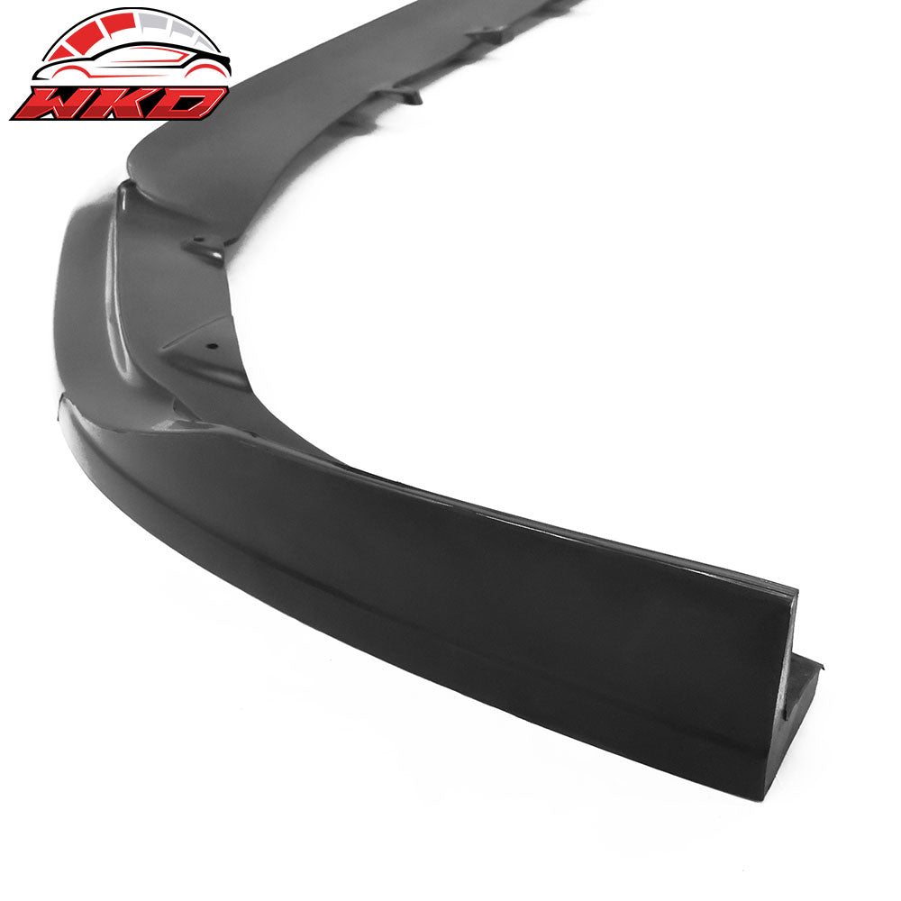 Fits 22-25 Subaru WRX CS Style Front Bumper Lip Spoiler Kit Unpainted Black PU