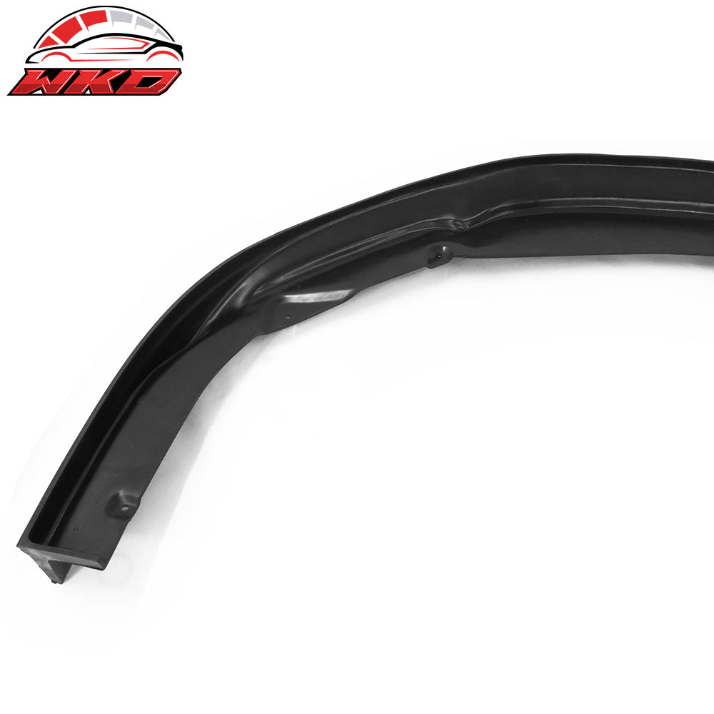 Fits 22-25 Subaru WRX CS Style Front Bumper Lip Spoiler Kit Unpainted Black PU