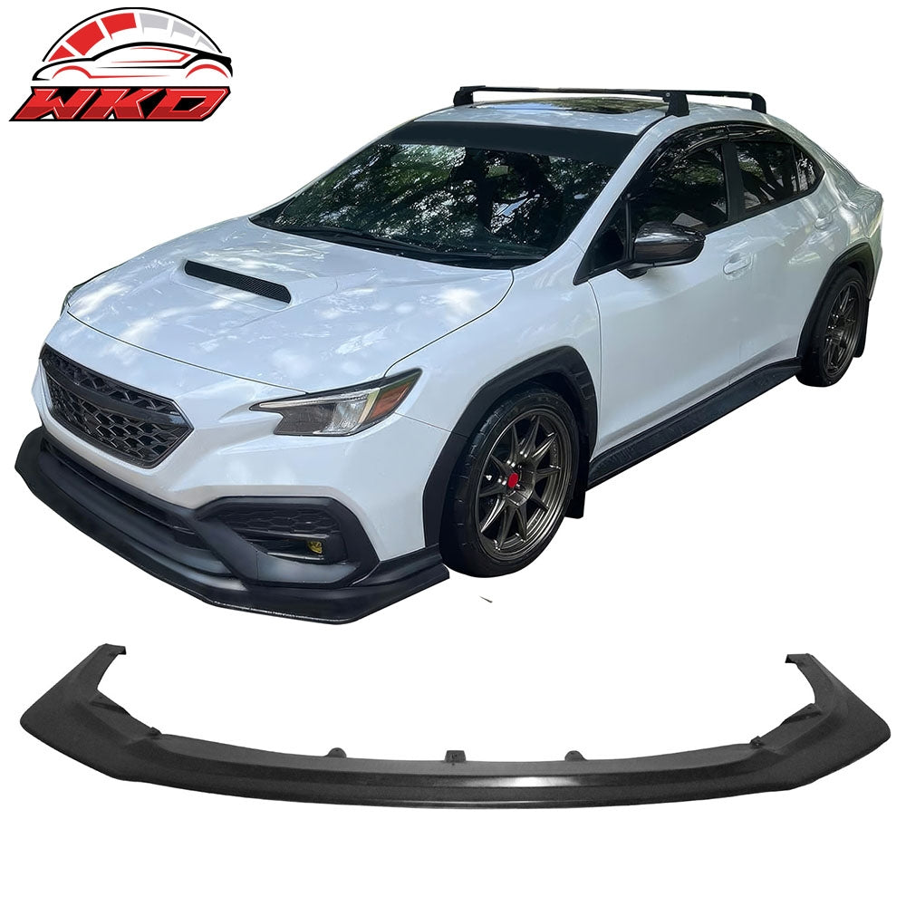 2022-26 Subaru WRX IK6 Style Front Bumper Lip Lower Spoiler Kit Unpainted PU | Wholesale