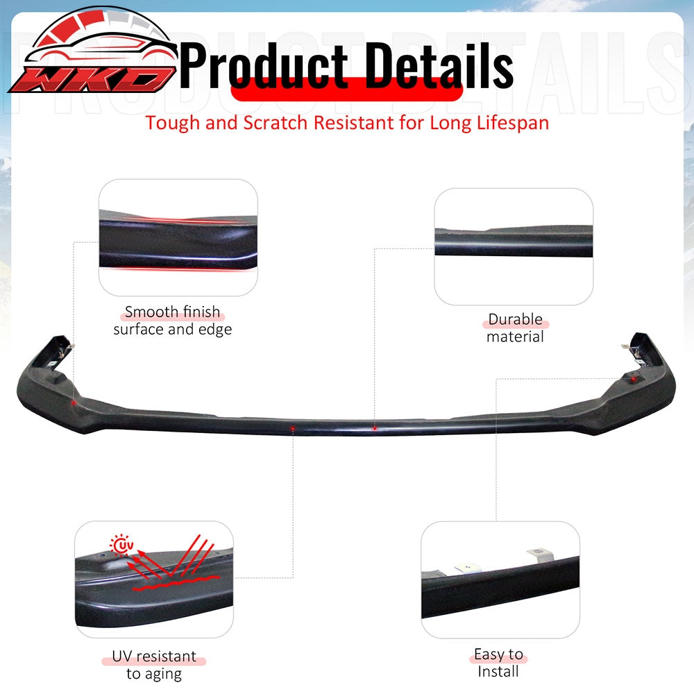 Fits 18-20 Subaru Crosstrek IKST Style Front Bumper Lip Spoiler Unpainted PU