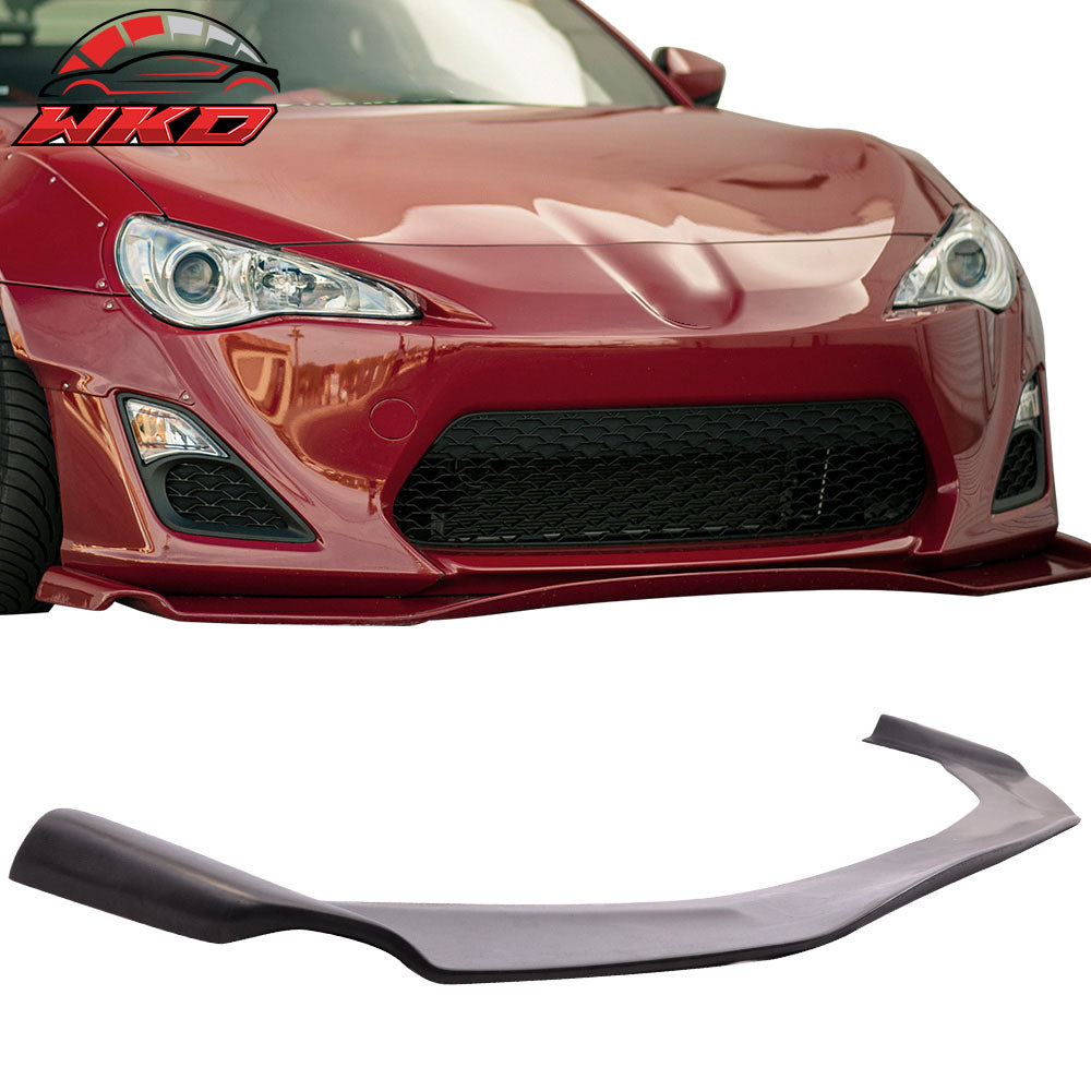 Fits 13-16 Scion FR-S GR Style Front Bumper Lip Spoiler Guard Unpainted Black PU