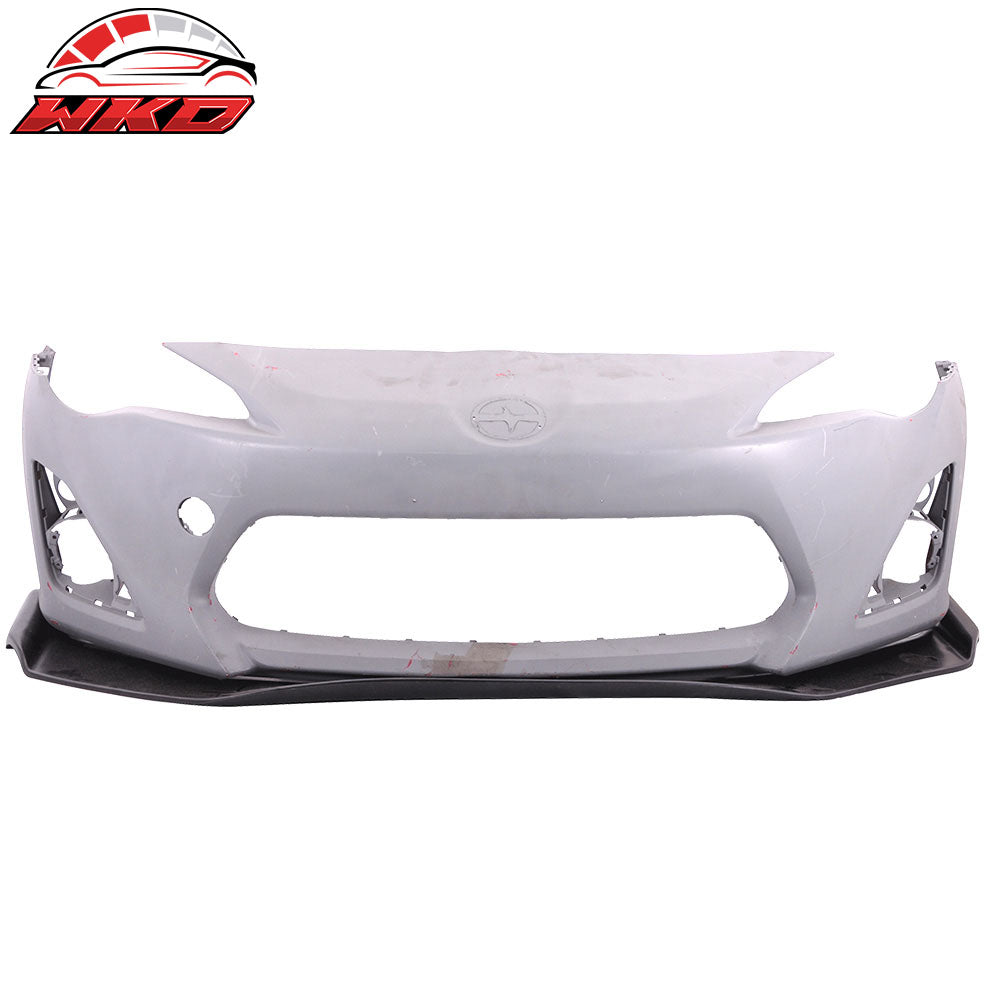 Fits 13-16 Scion FR-S GR Style Front Bumper Lip Spoiler Guard Unpainted Black PU