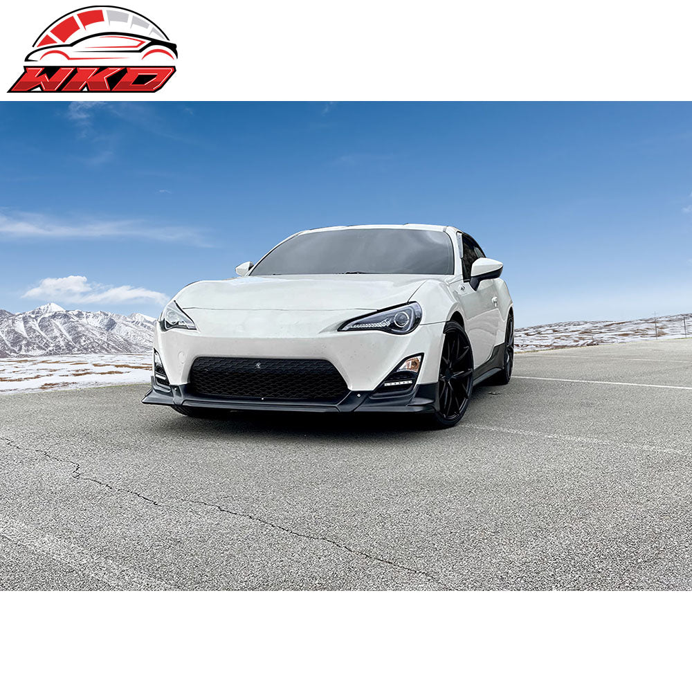 Fits 13-16 Scion FR-S FRS RS Style Front Bumper Lip PU Unpainted Black