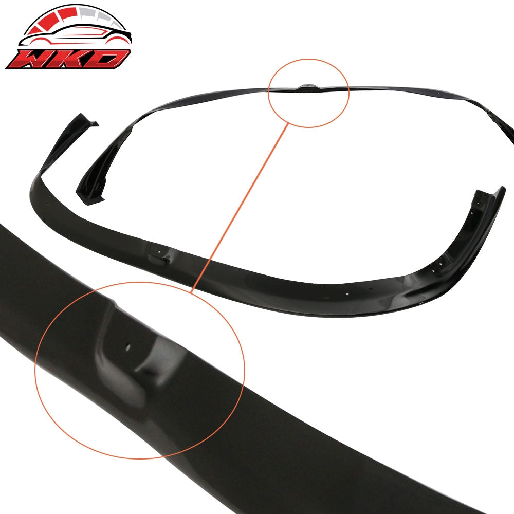 Fits 08-10 Subaru Impreza WRX STI Front Bumper Lip #32J Obsidian Black Pearl PU