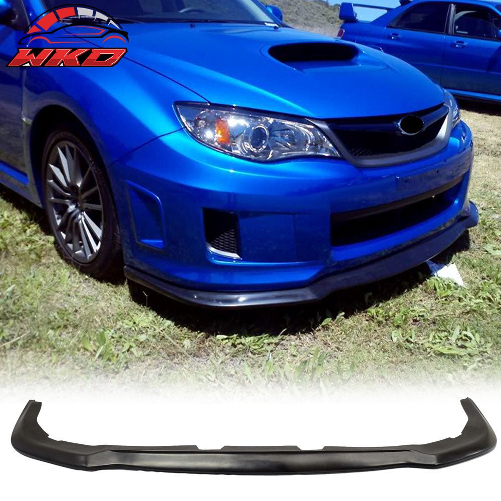 Fits 11-14 Subaru Impreza WRX STI HD Style Front Bumper Lip Spoiler Unpainted PU