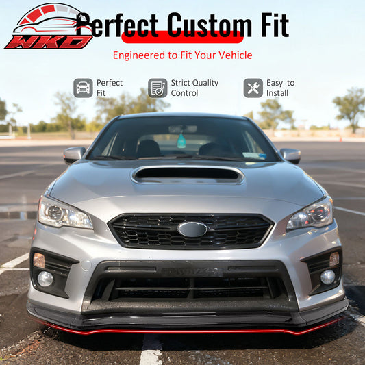 Wholesale 15-21 Subaru WRX STI CS Style Carbon Fiber Front Bumper Lip Spoiler 3PCS