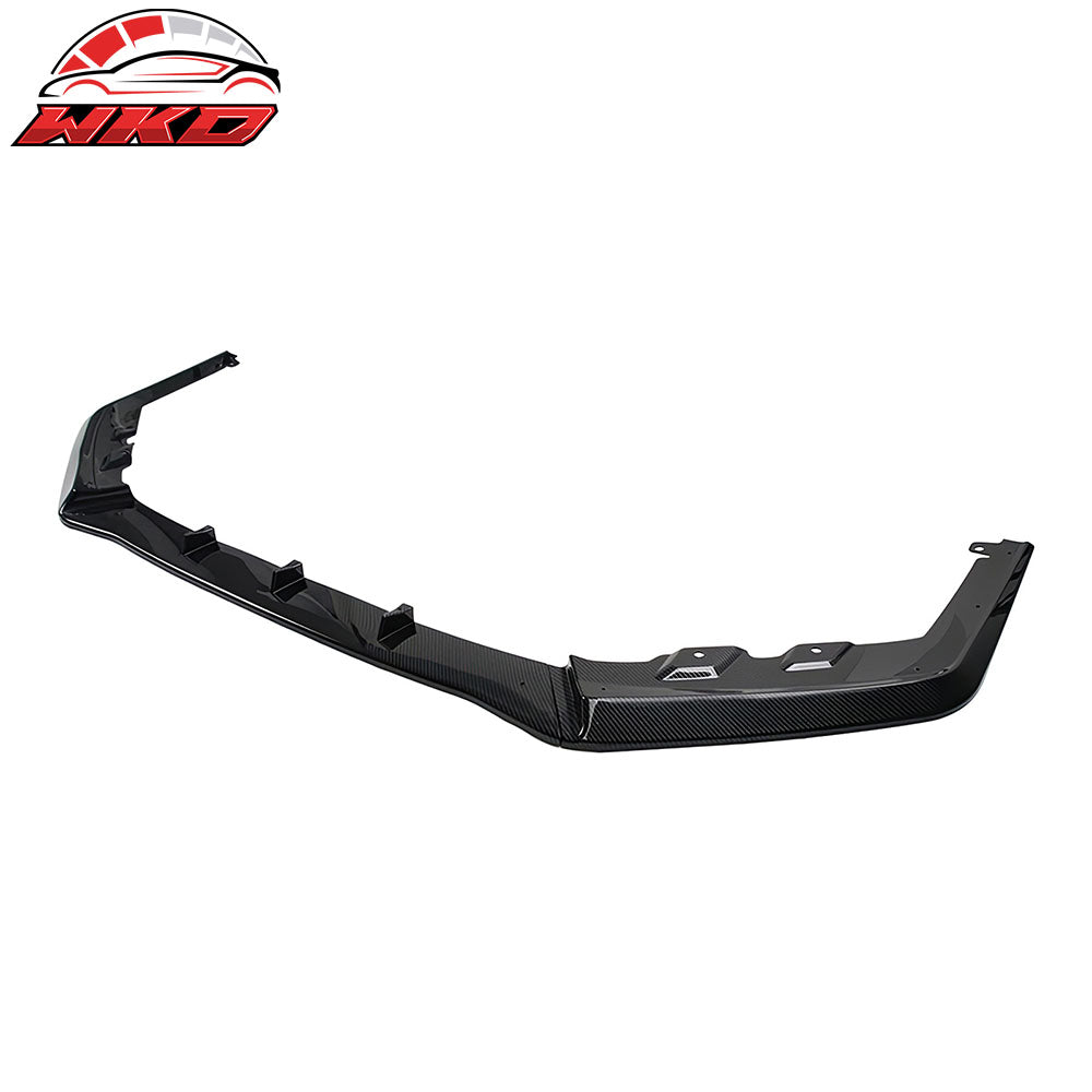 Fits 15-21 Subaru WRX STI MPX Style Front Bumper Lip Spoiler Carbon Fiber Print