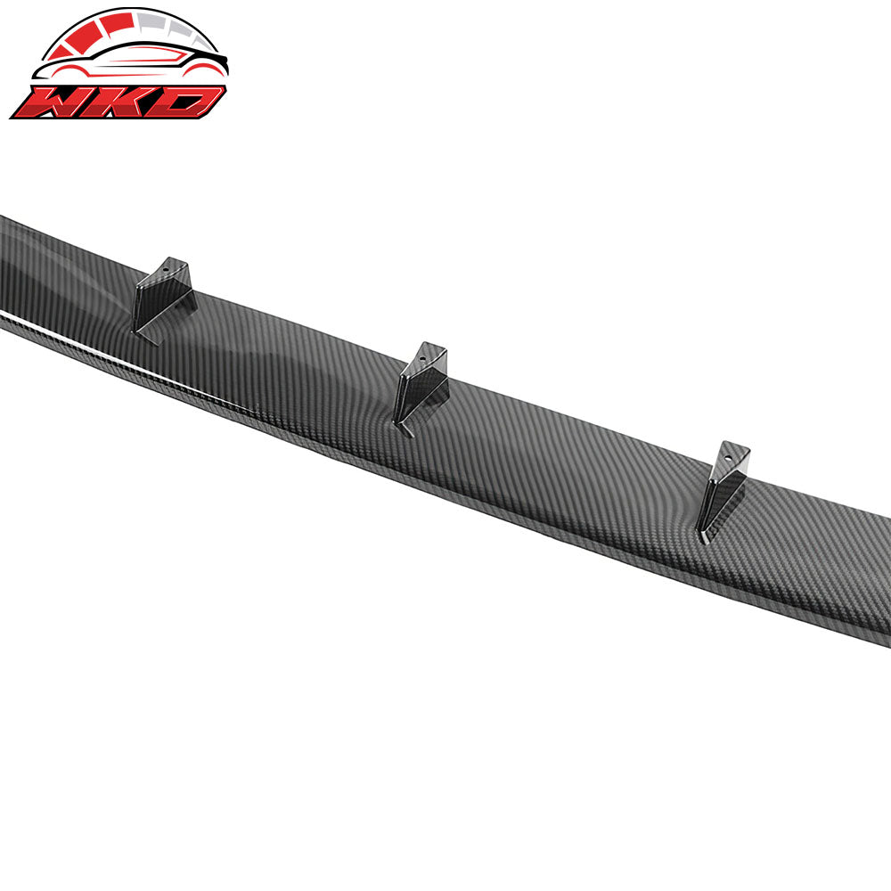 Fits 15-21 Subaru WRX STI MPX Style Front Bumper Lip Spoiler Carbon Fiber Print
