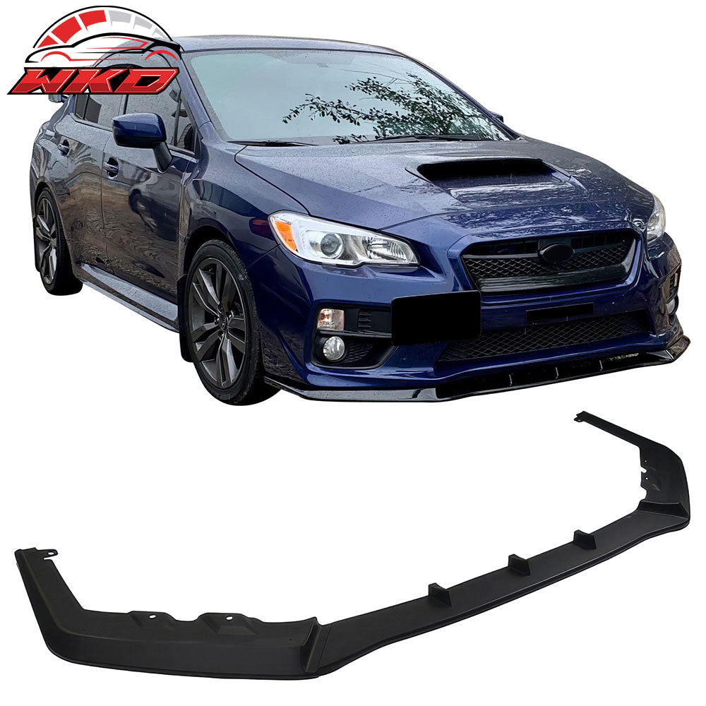 Fits 15-21 Subaru WRX STI MPX Style Front Bumper Lip Chin Spoiler PP Matte Black