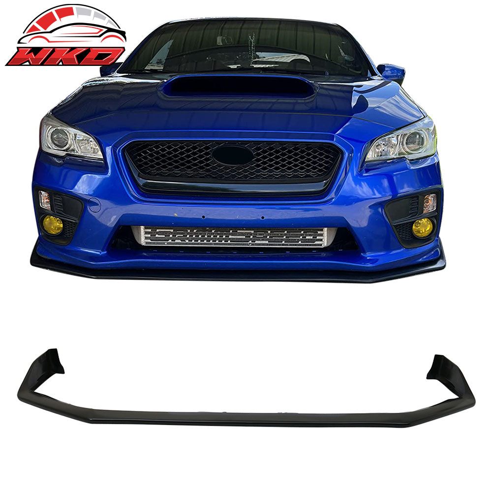 Fits 15-21 Subaru WRX STI S207 Style PU Front Bumper Lip Chin Spoiler Unpainted