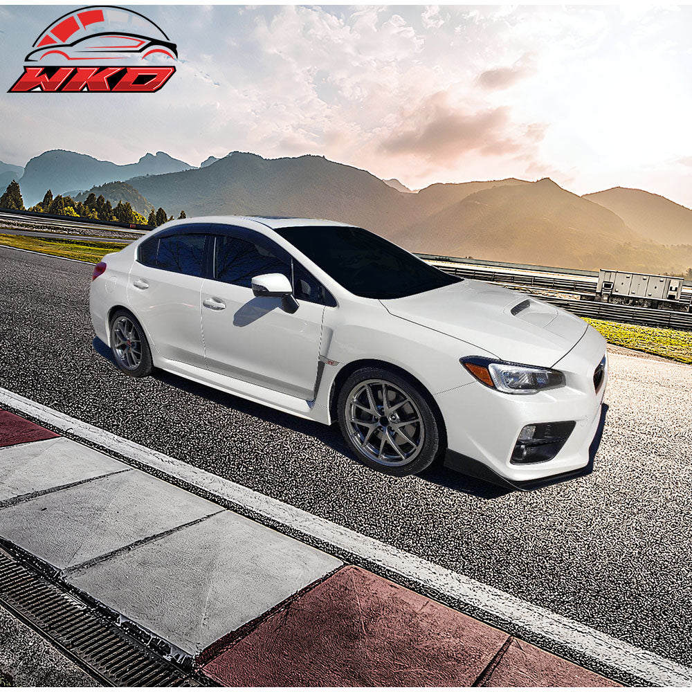 Fits 15-21 Subaru WRX STI S207 Style PU Front Bumper Lip Chin Spoiler Unpainted