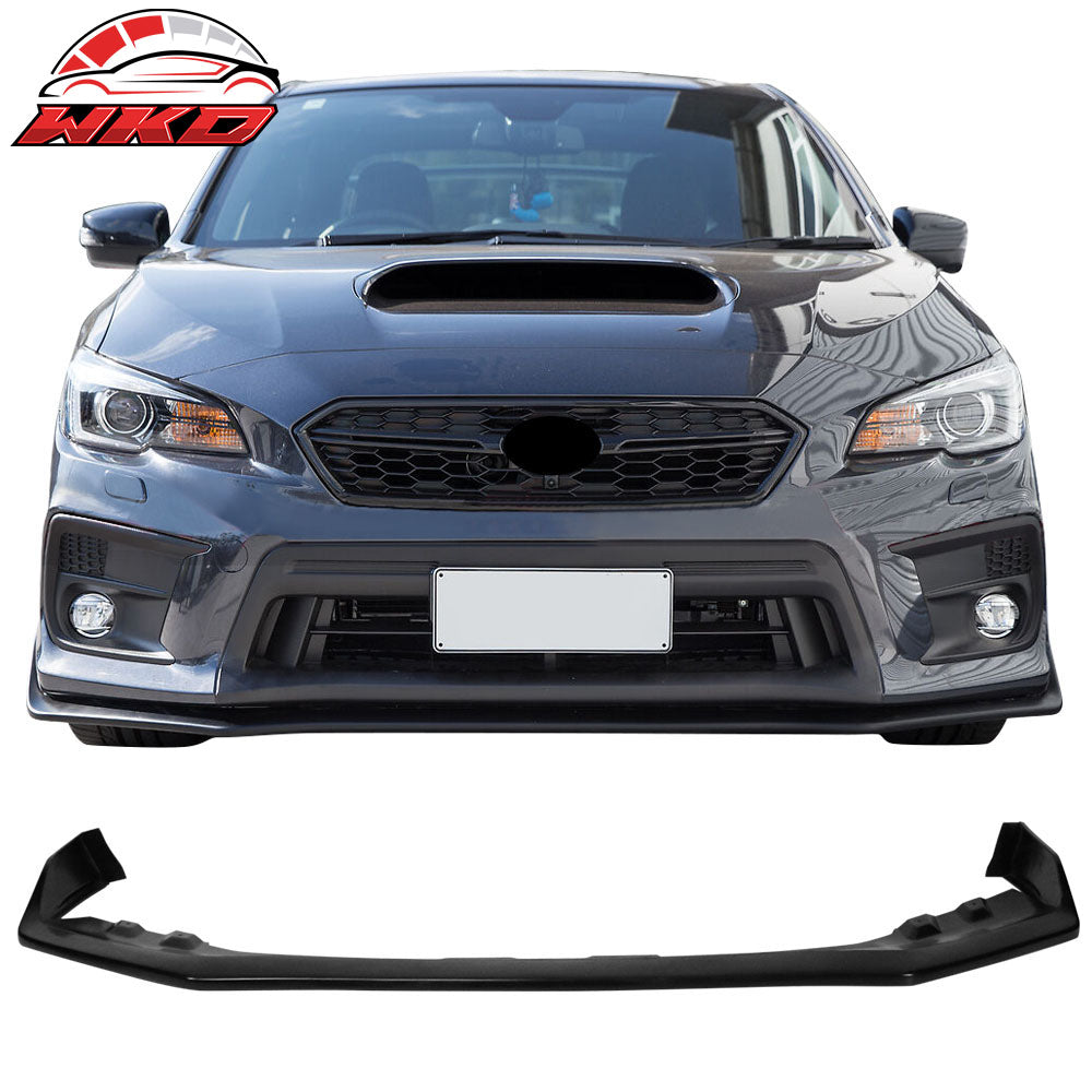 Fits 18-21 Subaru WRX STI S207 Style Front Lower Bumper Lip Spoiler Unpainted PU