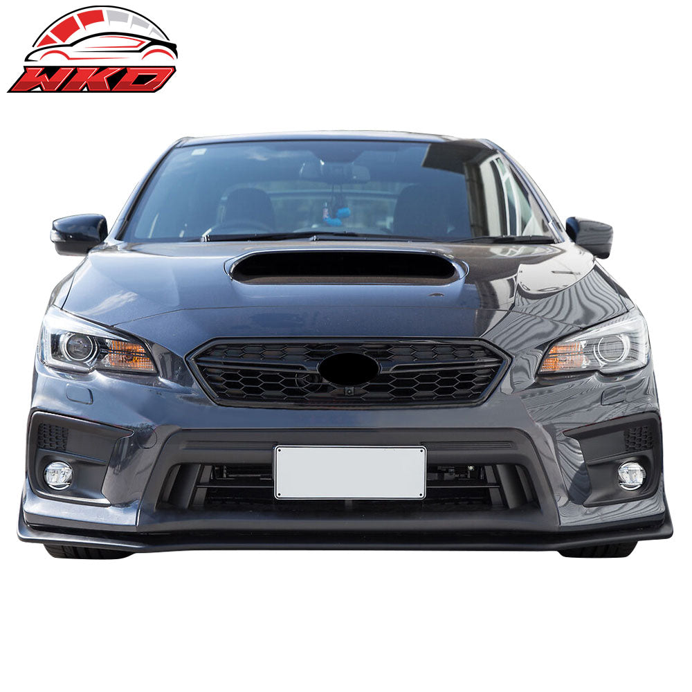 Fits 18-21 Subaru WRX STI S207 Style Front Lower Bumper Lip Spoiler Unpainted PU