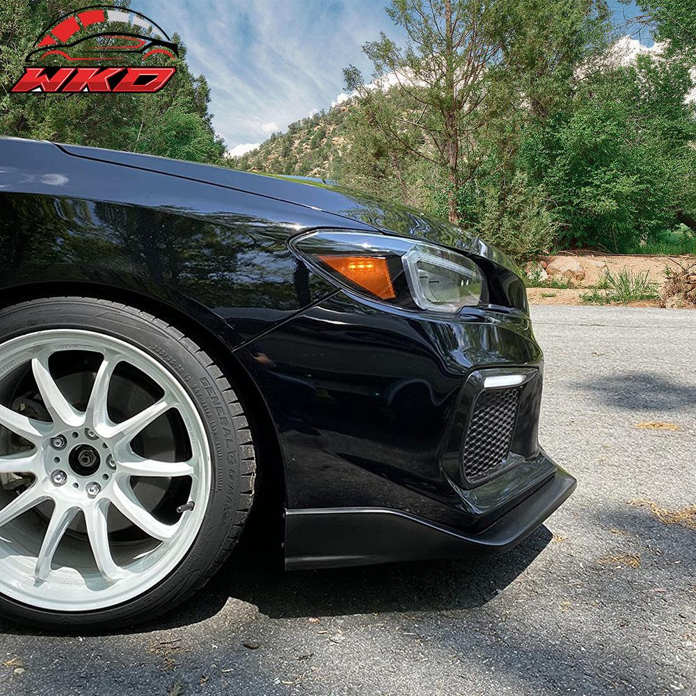 Fits 18-21 Subaru WRX STI S207 Style Front Lower Bumper Lip Spoiler Unpainted PU