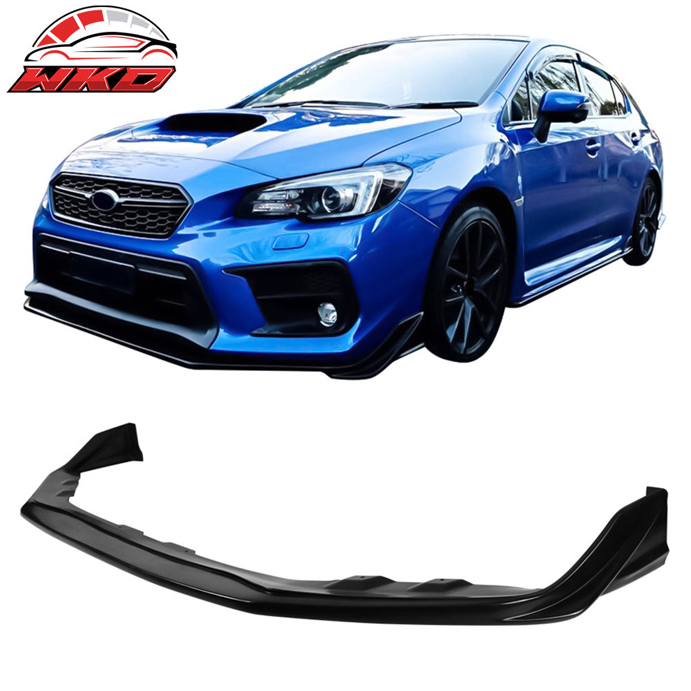 Fits 18-21 Subaru WRX STI S208 Style Front Bumper Lip - Unpainted PU