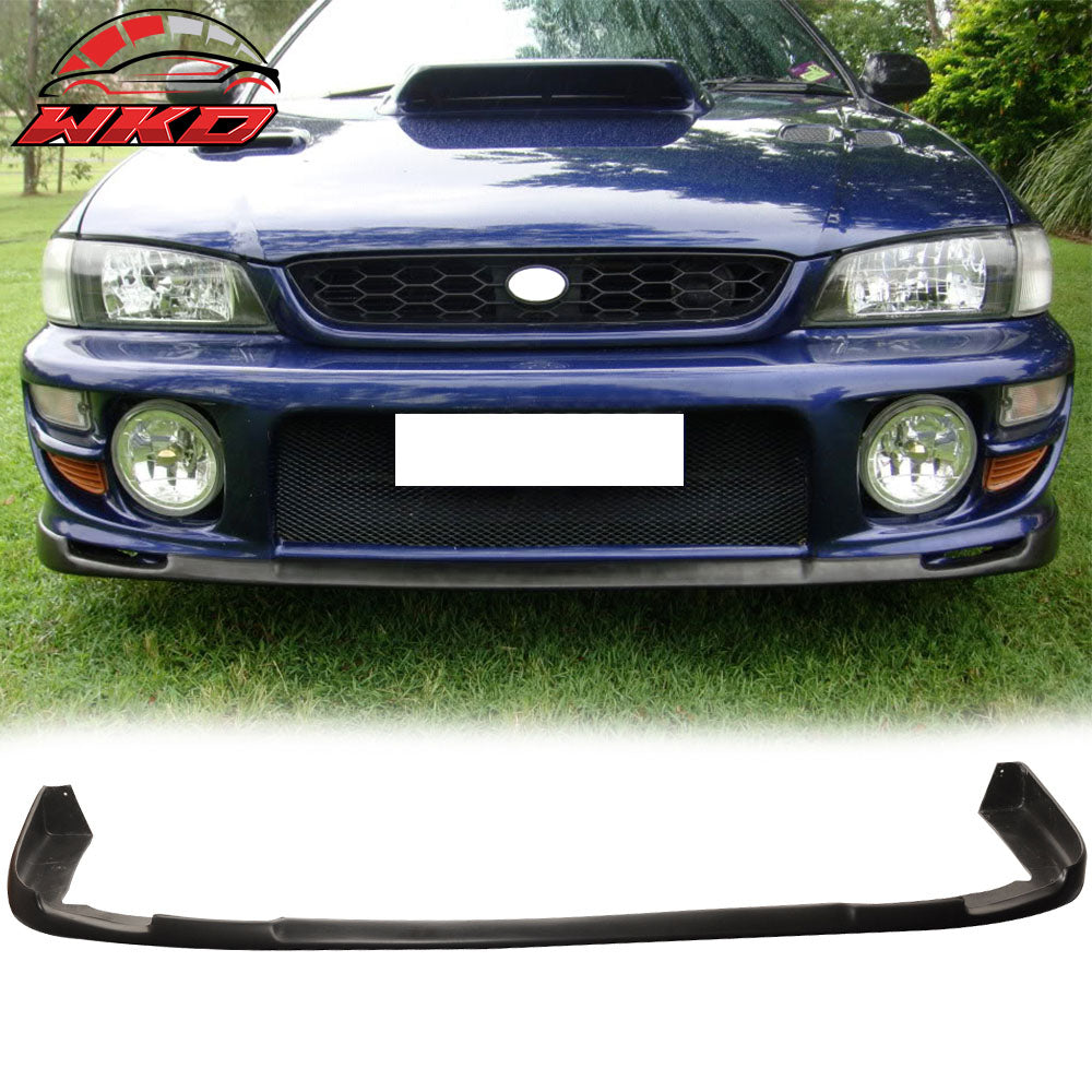 Fits 97-01 Subaru Impreza STI Style GC8 Front Bumper Lip Unpainted PU Spoiler