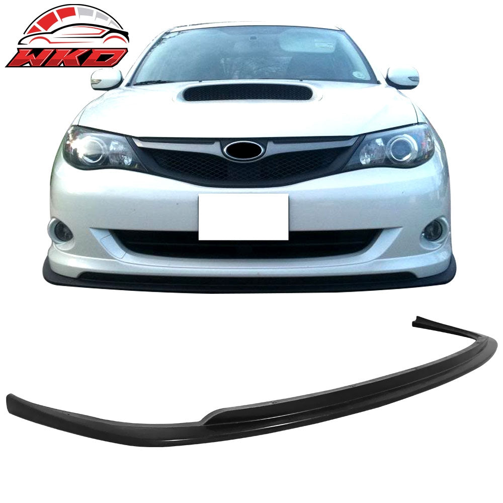 Fits 08-10 Subaru Impreza WRX Premium CS Style PU Front Bumper Lip Chin Spoiler
