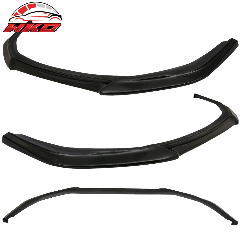 Fits 14-16 Scion tC GT Style Front Bumper Lip Chin Spoiler PU Painted #202 Black