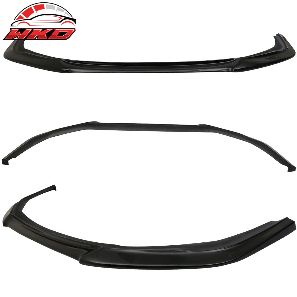 Fits 14-16 Scion tC GT Style Front Bumper Lip Chin Spoiler PU Painted #202 Black