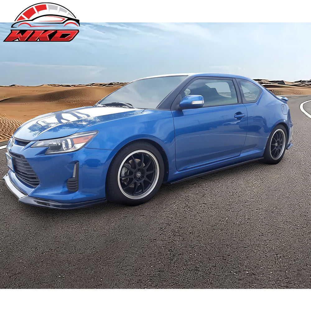 Fits 14-16 Scion tC GT Style Front Bumper Lip Spoiler Chin Splitter Unpainted PU