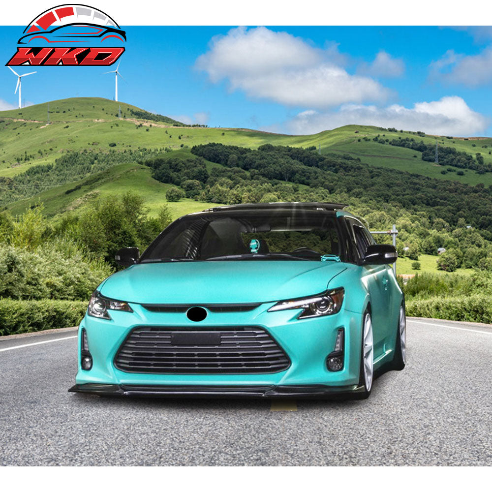 Fits 14-16 Scion tC GT Style Front Bumper Lip Spoiler Chin Splitter Unpainted PU
