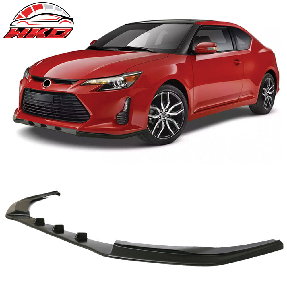 Fits 14-16 Scion tC V3 Style PU Front Bumper Lip Chin Spoiler Splitter Body Kit
