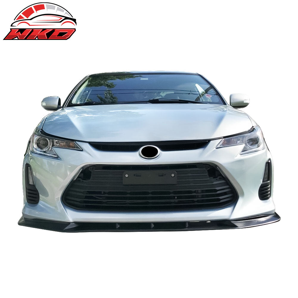 Fits 14-16 Scion tC V3 Style PU Front Bumper Lip Chin Spoiler Splitter Body Kit