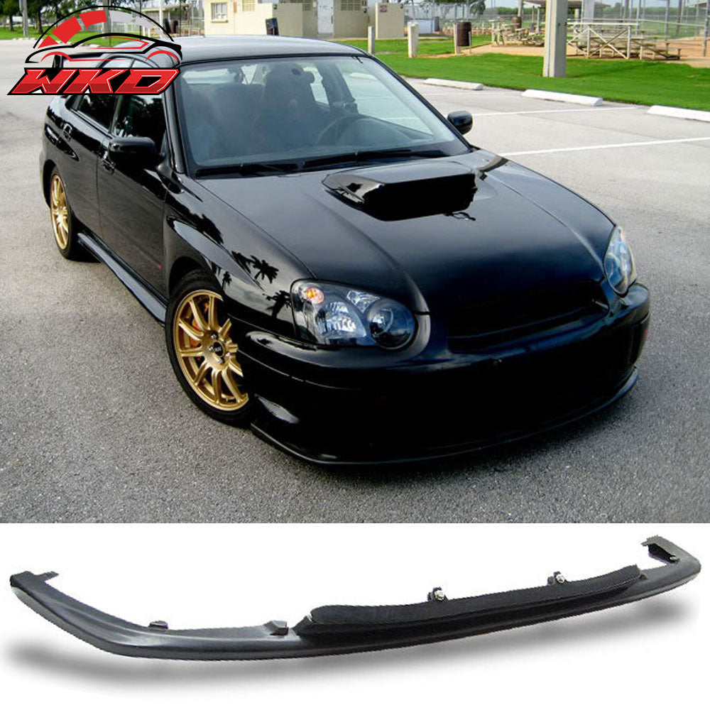 Fits 04-05 Subaru Impreza WRX 4DR V-Limited Style Front Bumper Lip Splitter PU